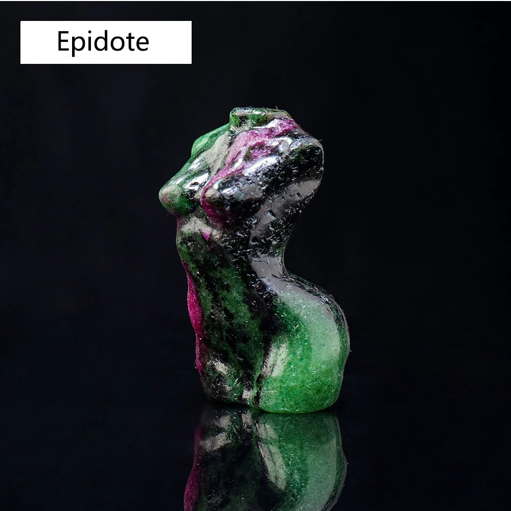 Crystal sculpture of female form