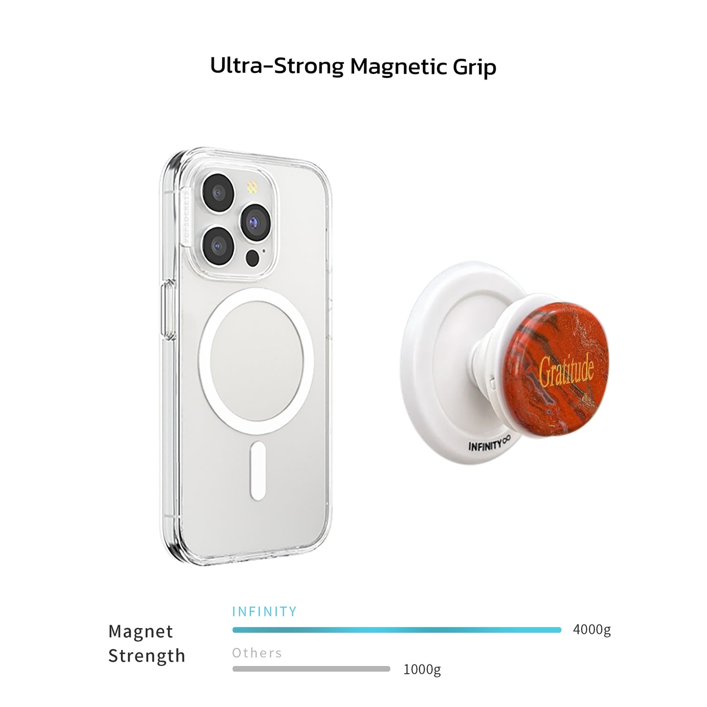 red jasper phone grip side view