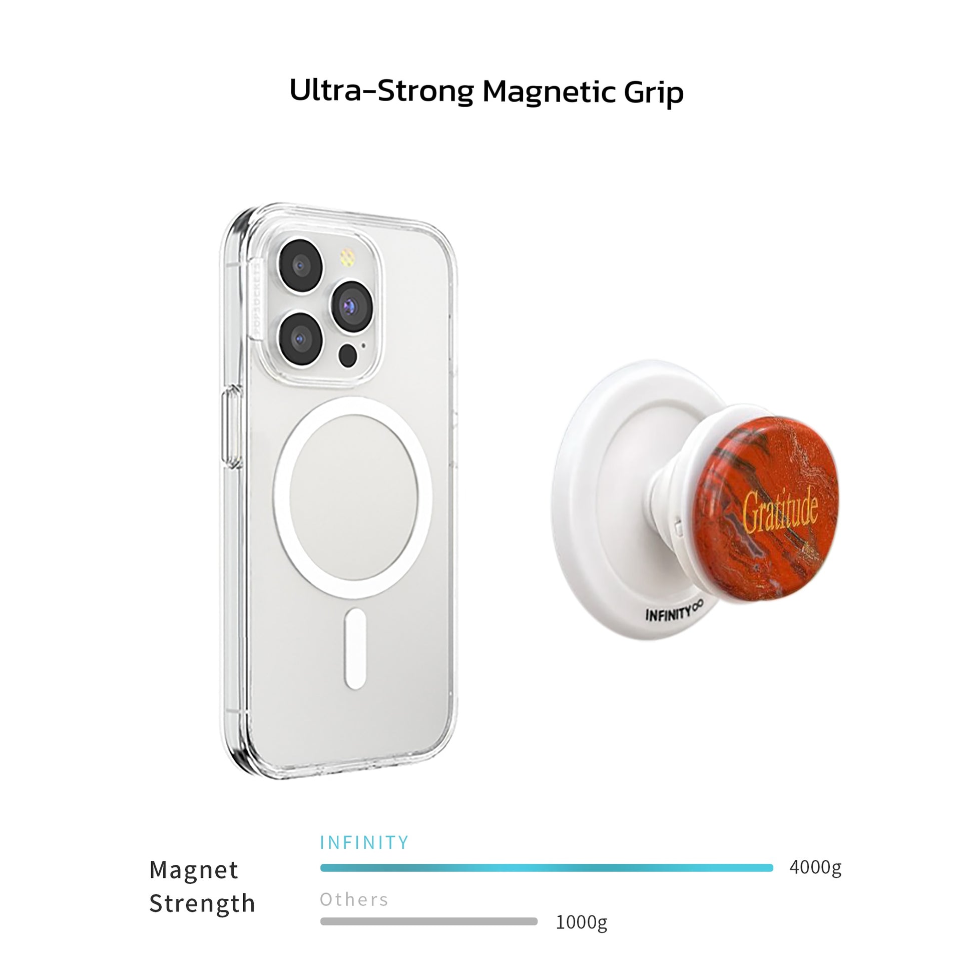 red jasper phone grip side view